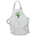 Apron - Funny Pickle Monster Pickleball Player with Paddle and Ball Cartoon Sports and Hobbies