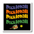 3dRose Cute Funny Pickleball Paddle and Ball and Repeat... - Iron on Heat Transfers (ht-370732)